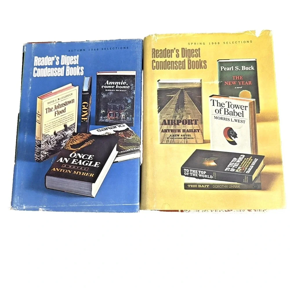 Reader's Digest Condensed Books Vol 2 & 4 1968 Hardcover